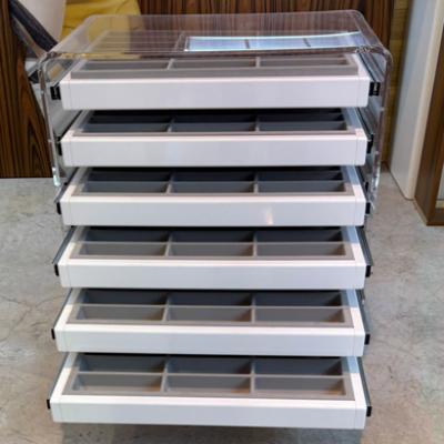 Cassettiere e Boiserie per occhiali Cassettiera Plex A 6 Cassetti Su Ruote 02