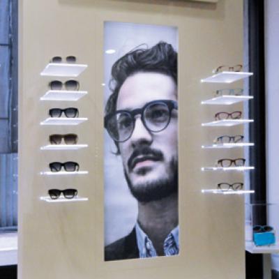 Sistemi Vetrine per occhiali Vetrina Scoop